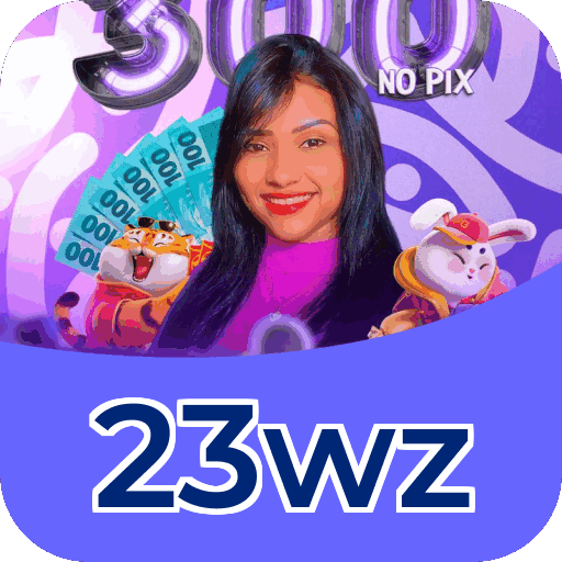 Interface do aplicativo 23wz mostrando jogos disponíveis no iOS e Android
